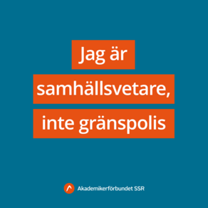 Bild att dela - Jag är ---, inte gränspolis