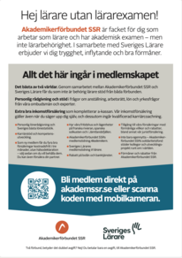 Till lärare utan lärarexamen (affisch/blad A4) 