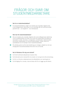 Frågor och svar om studentmedarbetare