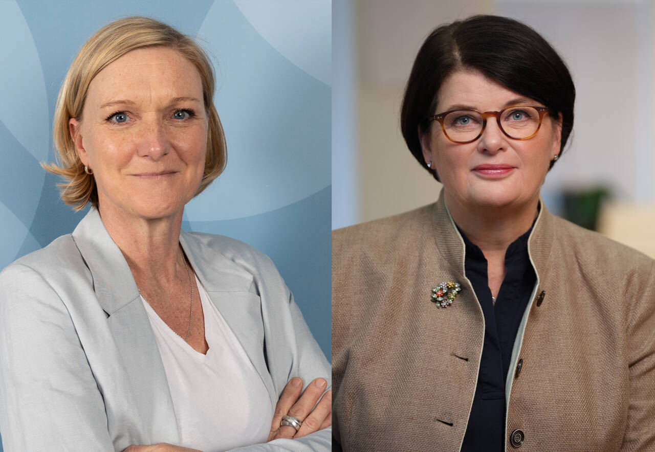 Monica Engström socialrättsjurist och Heike Erkers ordförande